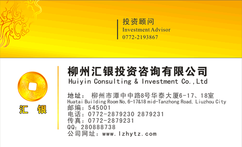 高端財(cái)務(wù)咨詢(xún)公司名片模板 專(zhuān)業(yè)形象，一步到位